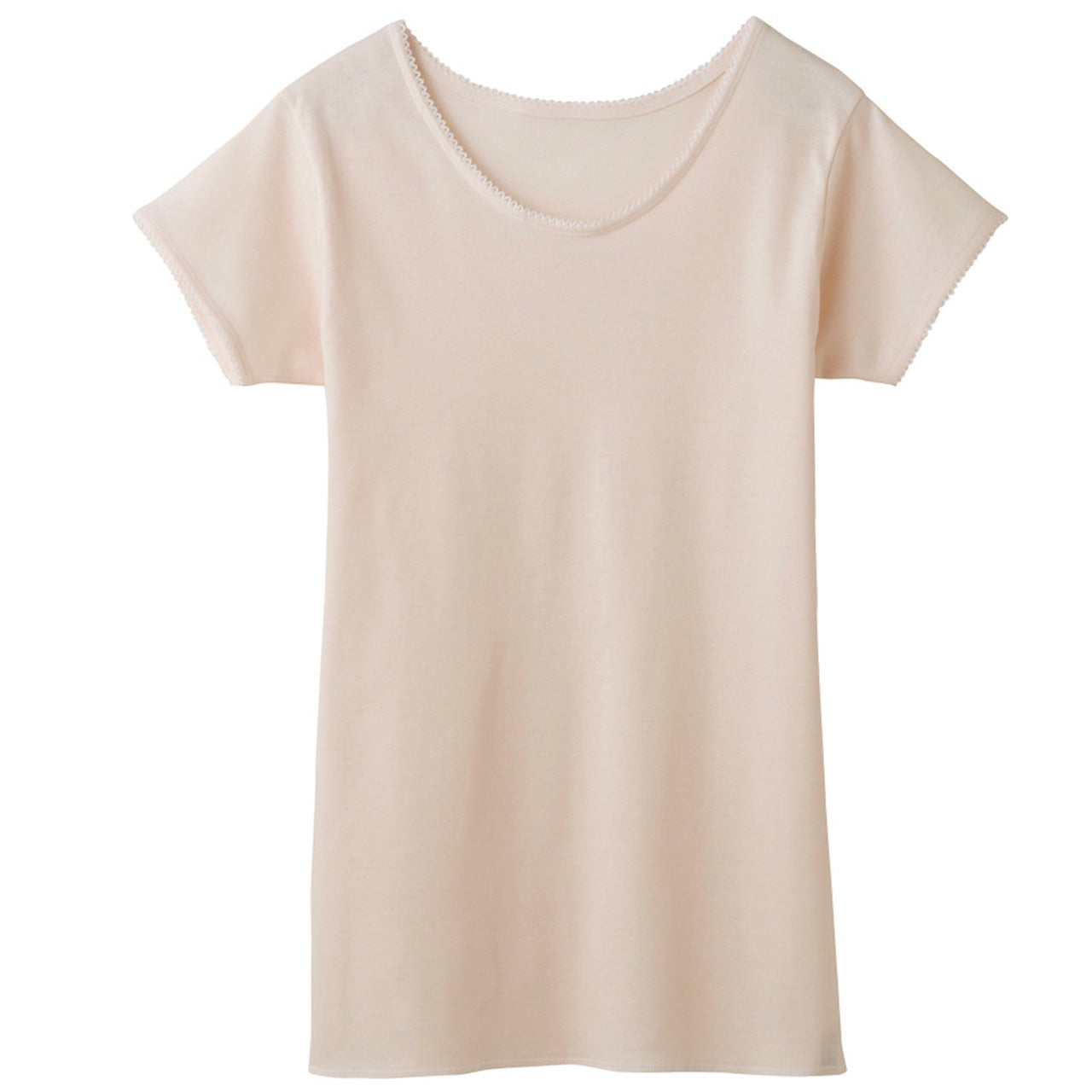 グンゼ 快適工房 婦人 半袖丸首シャツ M・L (レディース 3分袖 スリーマー GUNZE 綿100% 女性 下着 肌着 インナー 白 ベージュ やわらか 日本製)