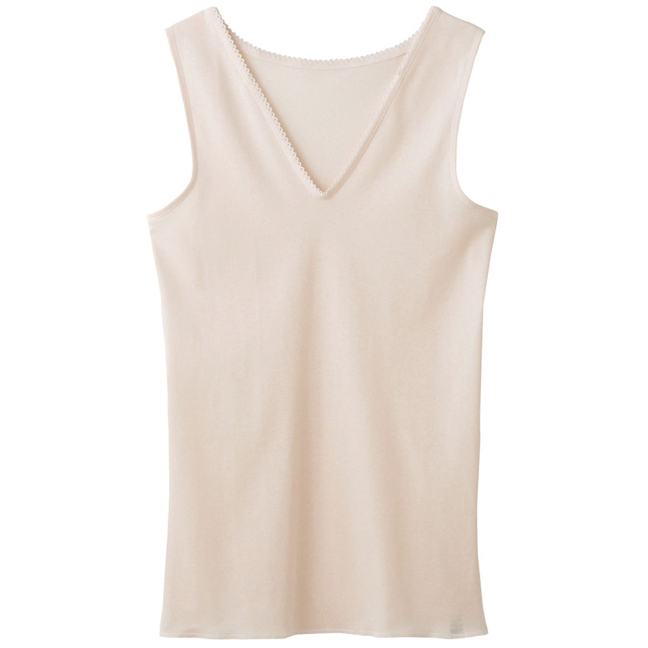 グンゼ 快適工房 婦人 Vネック ノースリーブシャツ LL レディース スリーマー GUNZE 綿100% V首 女性 下着 肌着 インナー 白 ベージュ やわらか 日本製 大きいサイズ