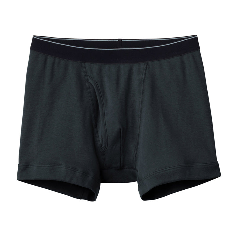 快適工房 紳士 前開き ボクサーブリーフ グンゼ M~LL メンズ GUNZE 綿100% コットン 男性 下着 肌着 パンツ インナー 日本製 ブラック 黒 グレー