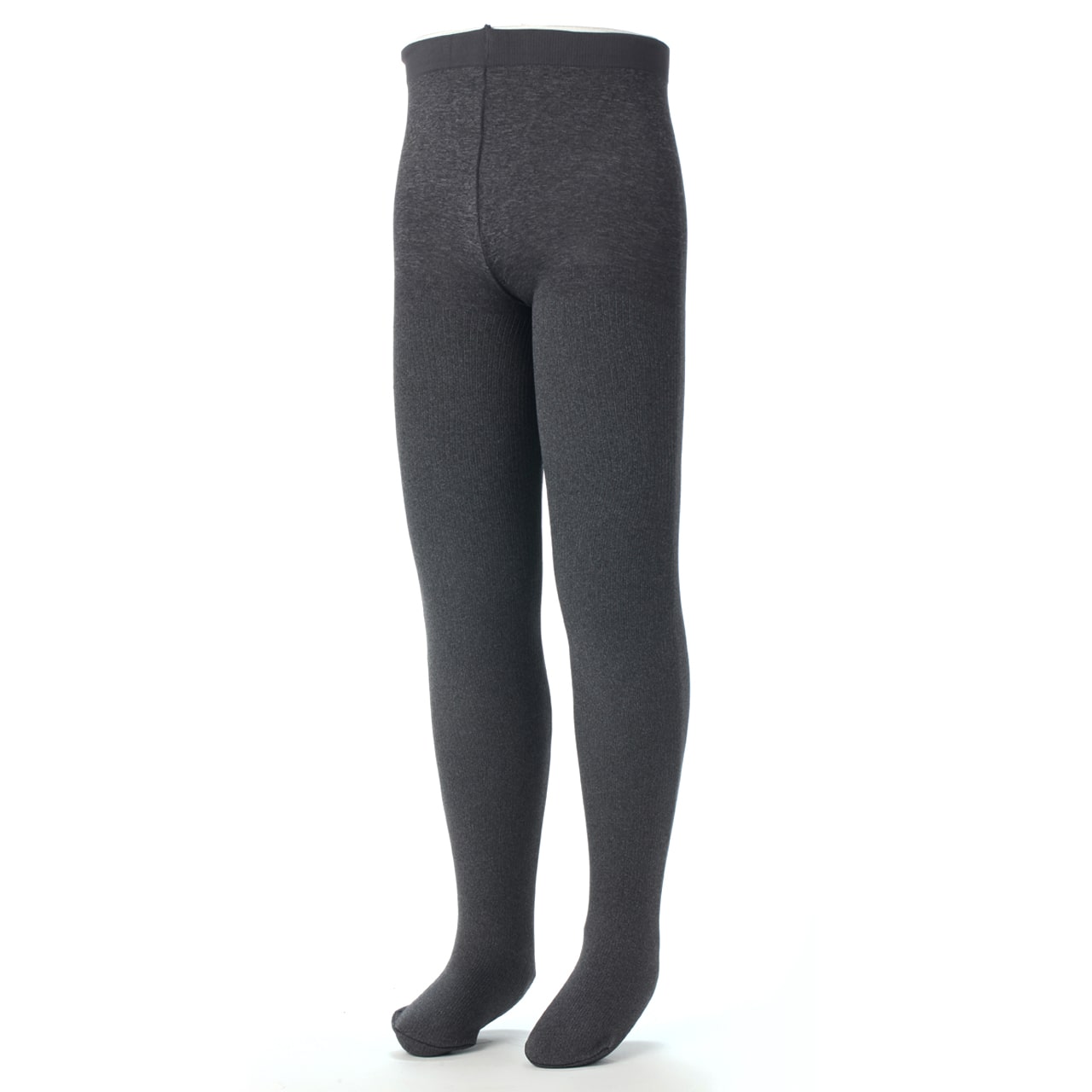 アツギ アツギ キッズタイツ 200デニール 杢リブ柄 95-115cm~125-145cm (子供 子供タイツ 女の子 レッグウェア 靴下 暖かい カラータイツ 厚地タイツ リブタイツ 杢カラー) (在庫限り)