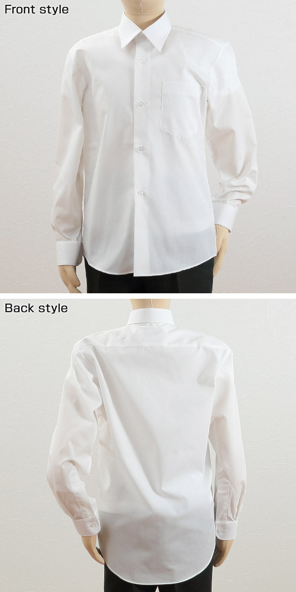 カンコー学生服 形態安定 男子 長袖カッターシャツ 100cmA~150cmA (長袖シャツ 形態安定シャツ スクールシャツ メンズ 男子 男の子 学生 カンコー kanko) (在庫限り)