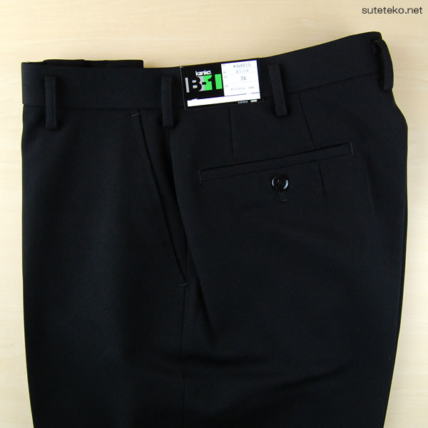 学生服 B-1 男子 学生ズボン ノータックスラックス ウエスト70cm~76cm 裾上げ無料 (送料無料) (在庫限り)
