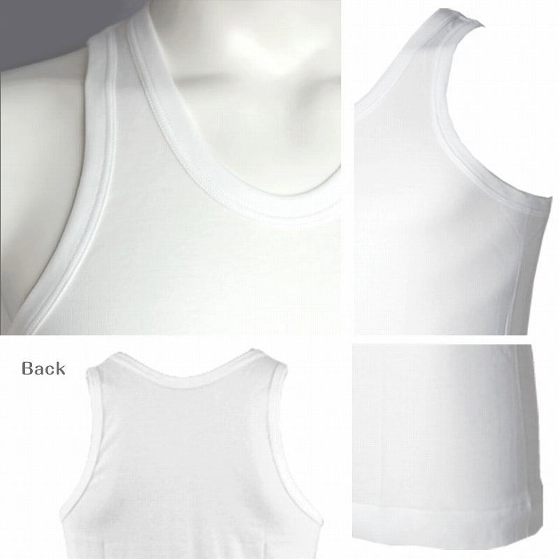 抗菌防臭加工 ランニング 2枚組×5セット M~LL (綿100% メンズ 男性 紳士 下着 肌着 インナー オールシーズン ベーシック) (在庫限り)