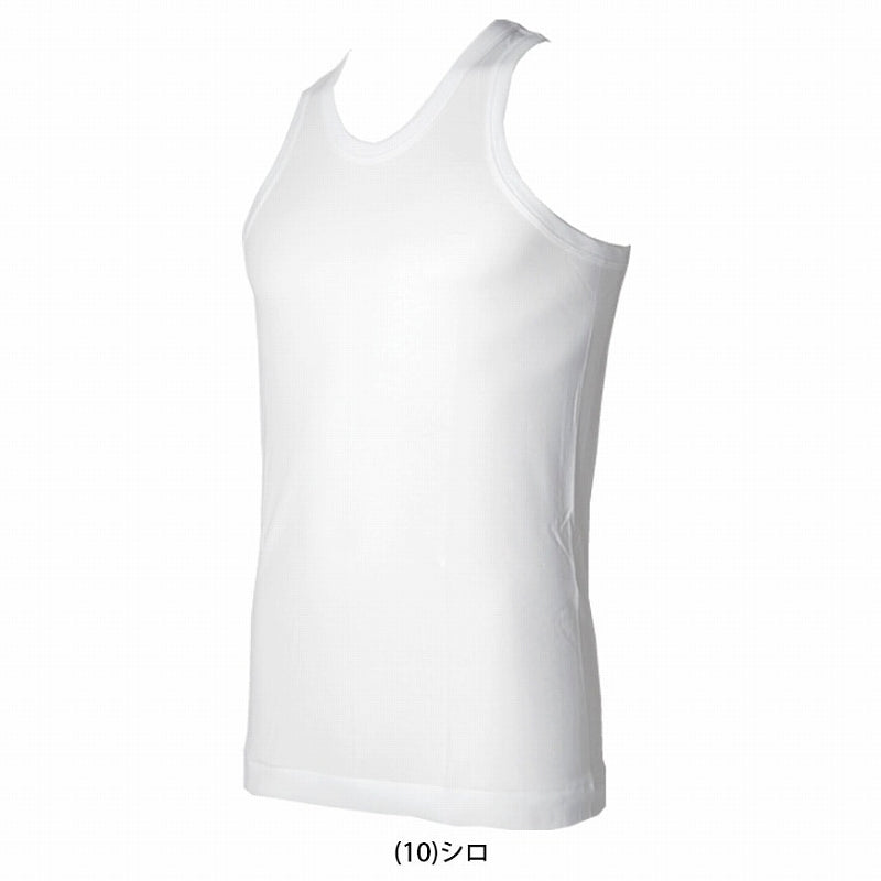 抗菌防臭加工 ランニング 2枚組×5セット M~LL (綿100% メンズ 男性 紳士 下着 肌着 インナー オールシーズン ベーシック) (在庫限り)