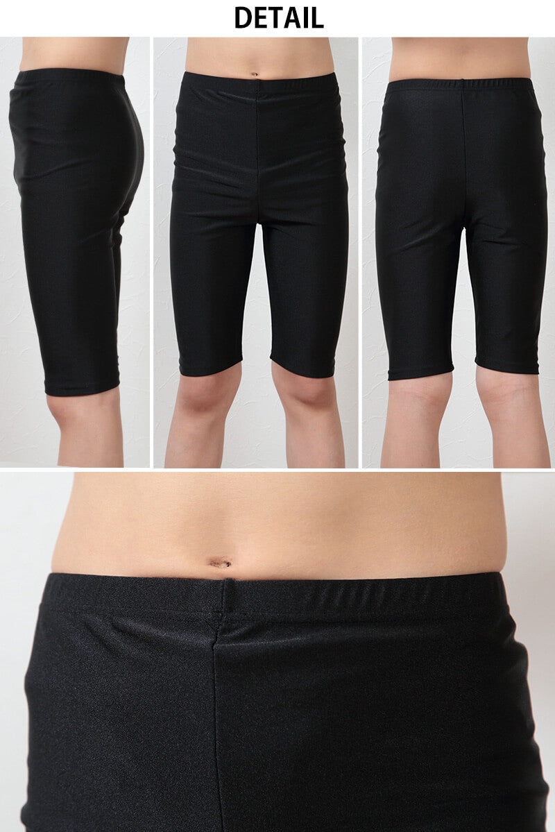 スパッツ 5分丈 スポーツ キッズ 3枚セット 100cm~160cm (レギンス ひざ丈 スポーツインナー 子供 uvカット ジュニア 男の子 女の子)