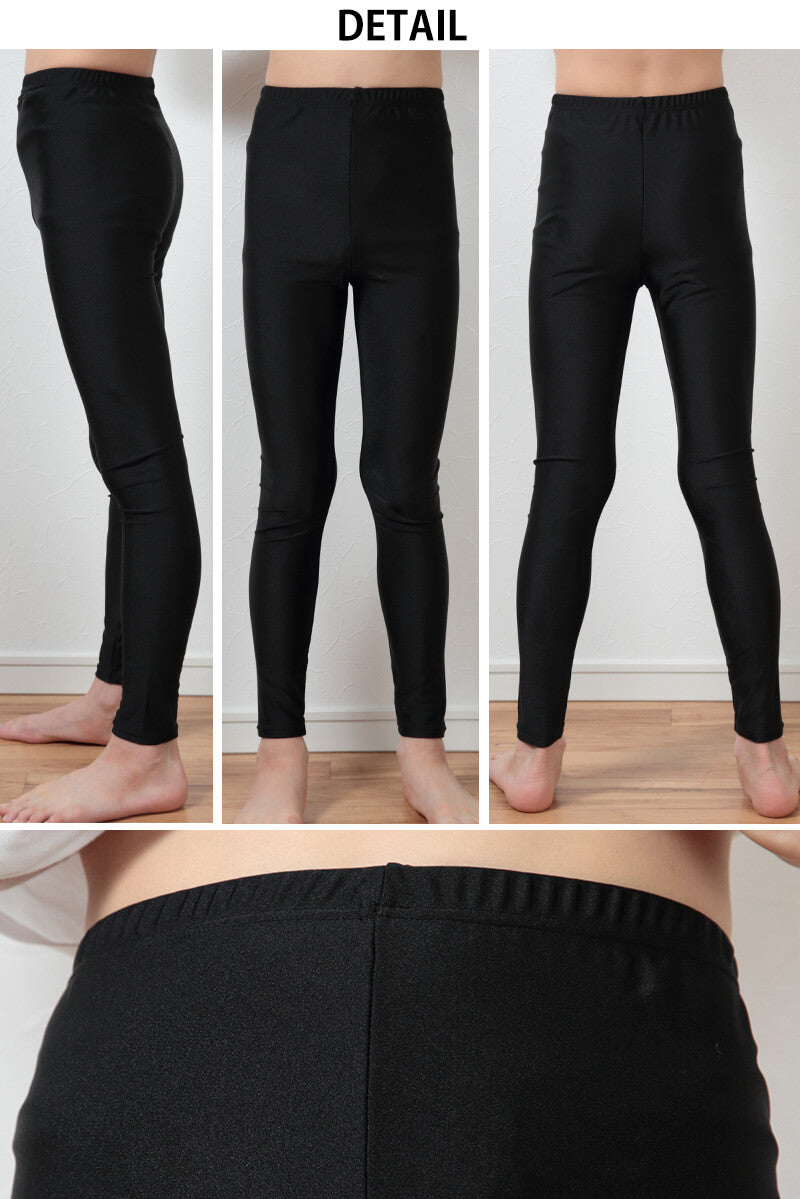 スパッツ 10分丈 スポーツ キッズ 3枚セット 100cm~160cm (レギンス スポーツインナー 子供 uvカット ジュニア 男の子 女の子)