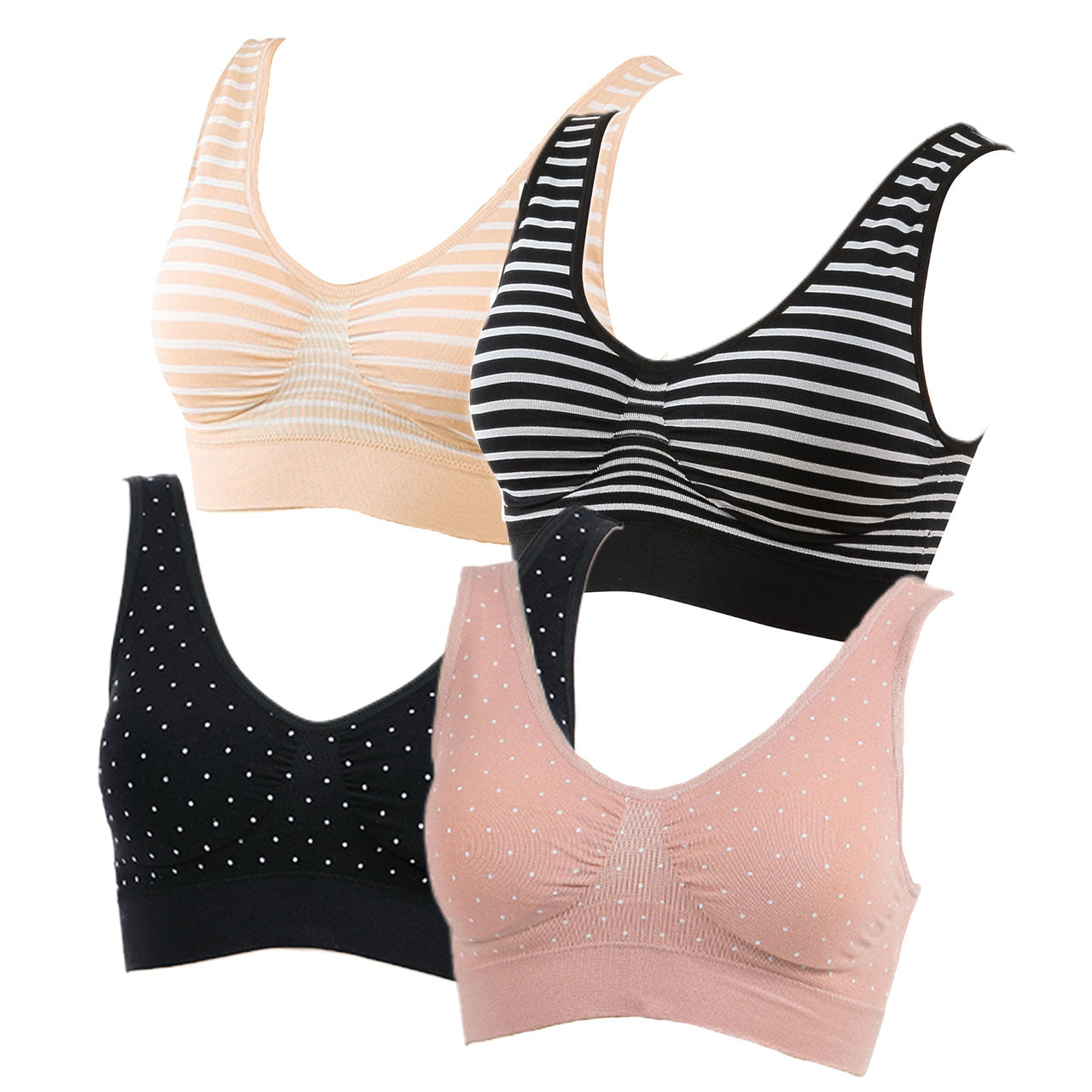 GIOIA ラーブラ 4枚セット M~LL (婦人 インナー 下着 リラックス) (在庫限り)