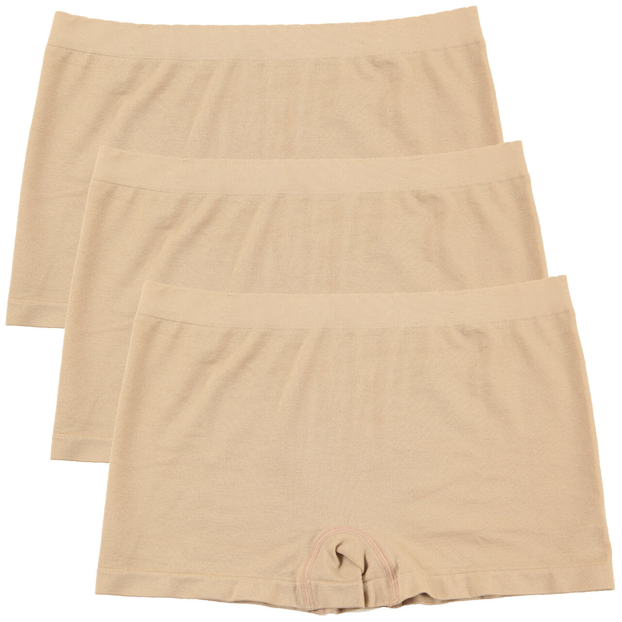 ラーパン 3枚セット M~3L (婦人 インナー 下着 レディースインナー 1分丈ショーツ サイド縫い目なし) (在庫限り)