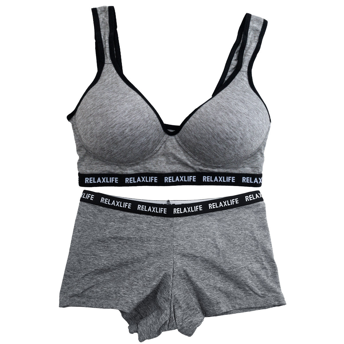 スポーツブラ ショーツ ブラジャー セット 上下セット M~LL ブラセット セットアップ ブラ&ショーツ 1分丈ショーツ スポブラ モールドカップ レディース 下着 インナー ジュニア 中学生 高校生 (在庫限り)