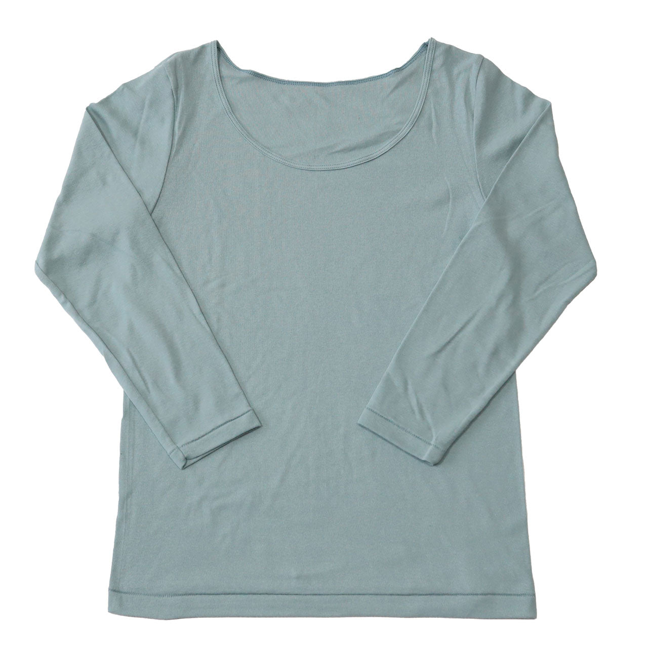 グンゼ インナー 長袖 レディース 綿100% 8分袖 シャツ 衿ぐり広め M~LL 下着 肌着 綿 コットン 白 グレー 黒 ベージュ 無地 トップス アンダーウェア M L LL