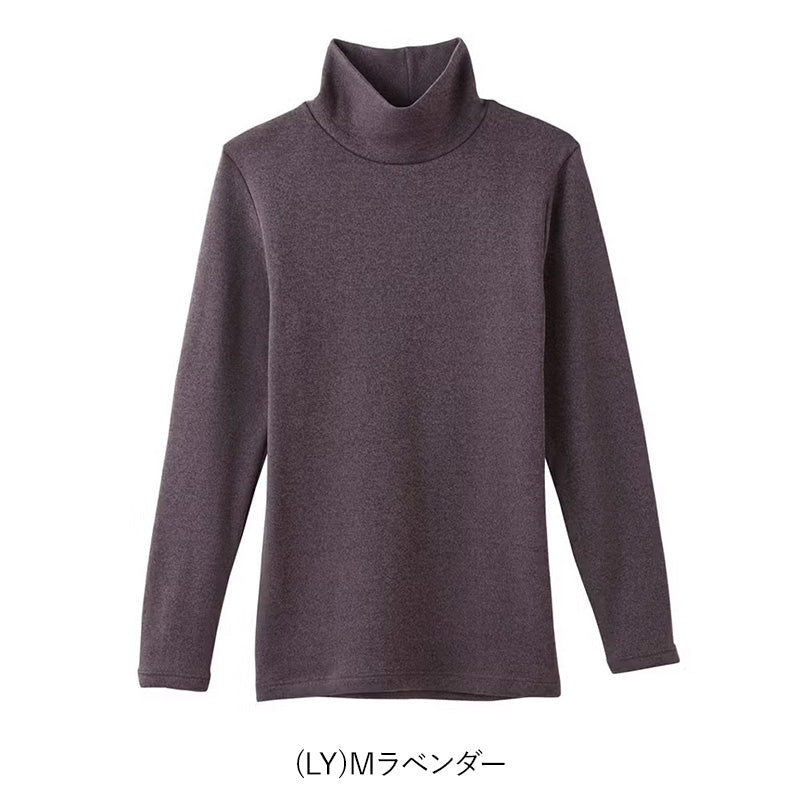 グンゼ インナー 長袖 レディース ハイネック シャツ 裏起毛 M・L あったかインナー 厚手 発熱 婦人 とっくり 冬 下着 肌着 アンダーウェア 防寒 暖かい 保温
