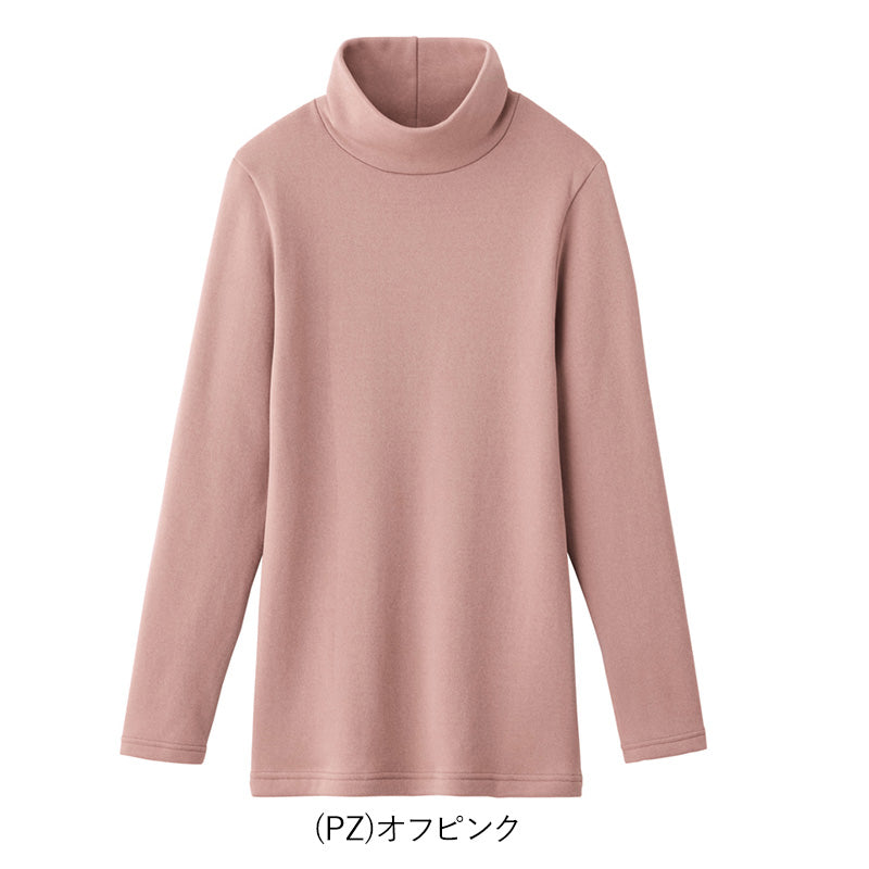 グンゼ インナー 長袖 レディース ハイネック シャツ 裏起毛 M・L あったかインナー 厚手 発熱 婦人 とっくり 冬 下着 肌着 アンダーウェア 防寒 暖かい 保温