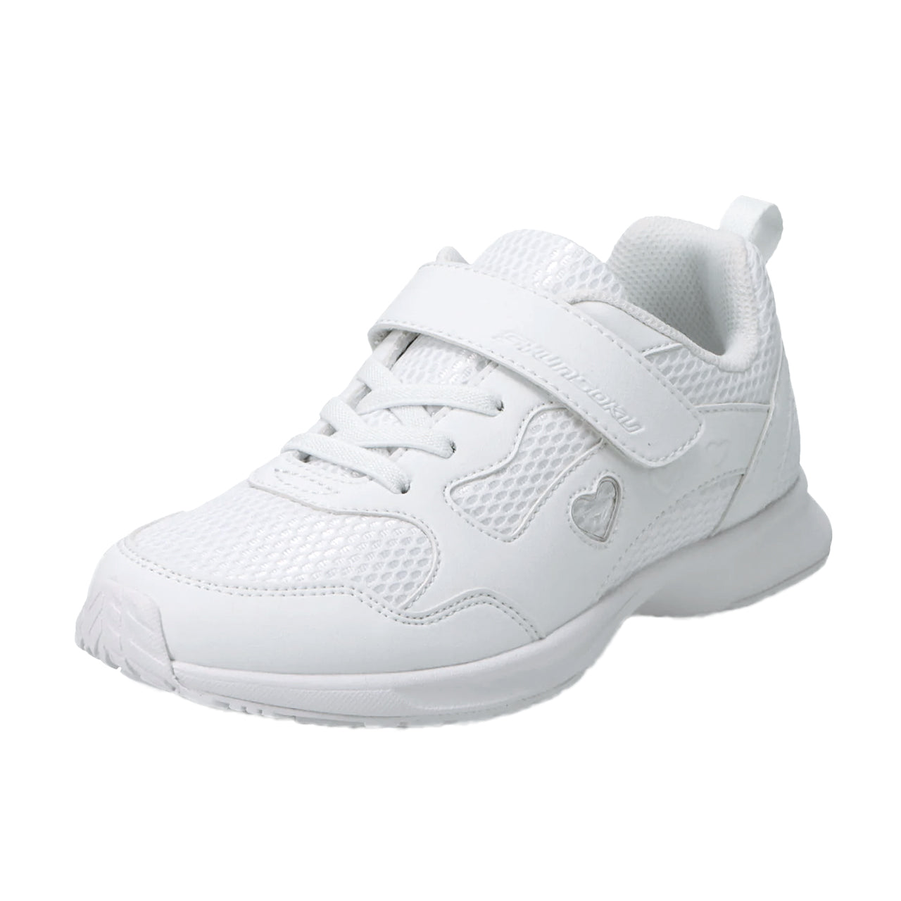 瞬足 女の子 スニーカー 白 レモンパイ 白スニーカー スクール シューズ 2E 19cm~24.5cm 外履き ホワイト アキレス 学校 中学校 ジュニア 子供 靴 20cm 21cm 21.5cm 22cm 22.5cm 23cm 23.5cm 24cm