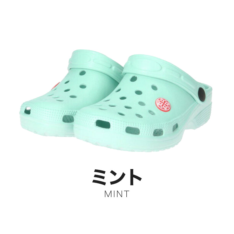キッズ サボ サンダル スリッポン シューズ サボサンダル 穴あきサンダル 17cm~22cm 子供 靴 シャワーサンダル ジュニア こども 男の子 女の子 男児 女児 小学生 ビーチサンダル 海水浴 軽量 (取寄せ)