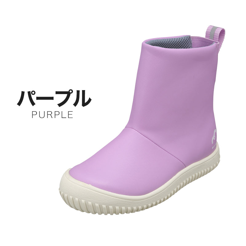 キッズ 長靴 ジュニア レインブーツ 雨靴 子供用 18cm~23cm (こども 男の子 女の子 ハイカット レインシューズ ショートブーツ 短め 通学 学校 雨具)