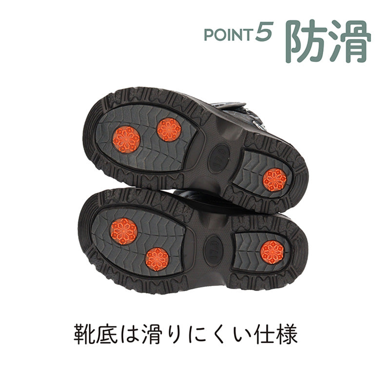 ブーツ キッズ 防水 滑らない 女の子 男の子 スノーブーツ ジュニア 子供靴 冬 16cm~19cm レインシューズ レインブーツ 長靴 ショートブーツ 防寒 子供 ボア 暖かい マジックテープ (在庫限り)