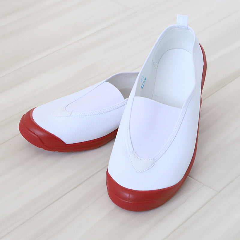 アキレス 上履き 内履き 学校 白 赤 青 上靴 うわばきプラス 15cm~26cm 小学生 小学校 中学校 校内履き スクールシューズ 子供 日本製 内ズック 16cm 17cm 18cm 19cm 20cm 21cm 22cm 23cm 24cm 25cm (送料無料) (取寄せ)