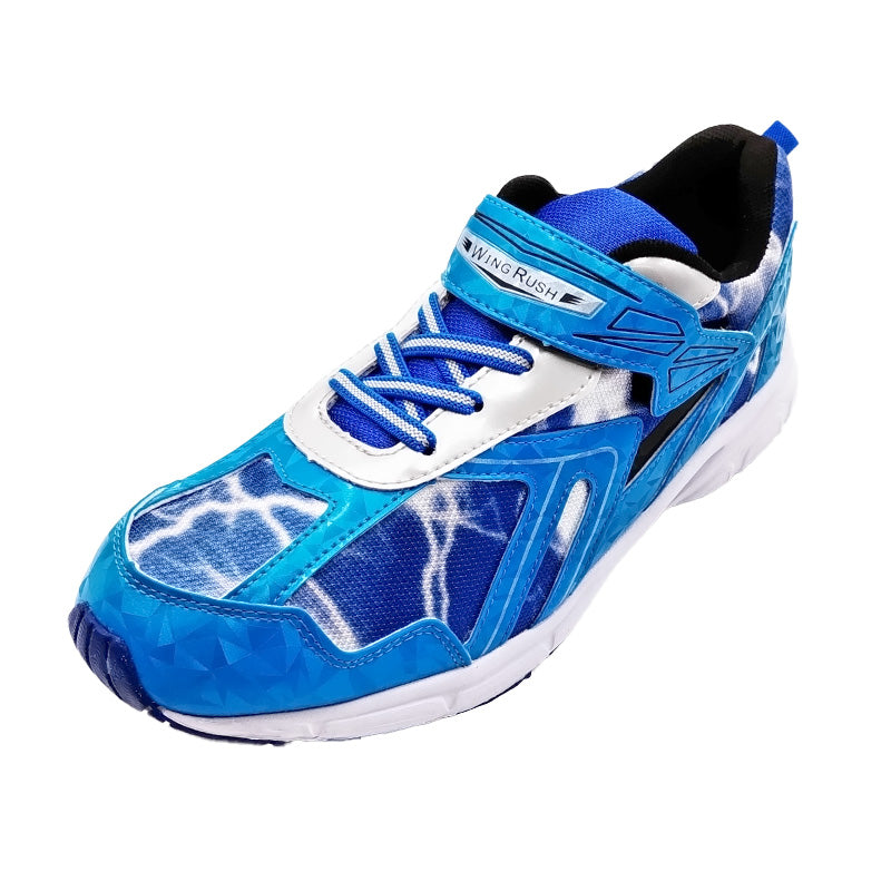 スニーカー キッズ 男の子 子供靴 男児 軽い 軽量スニーカー シューズ 19cm~24cm 黒 青 学校 小学生 中学生 運動靴 ジュニア 子供 20cm 21cm 21.5cm 22cm 22.5cm 23.5cm (送料無料) (取寄せ)