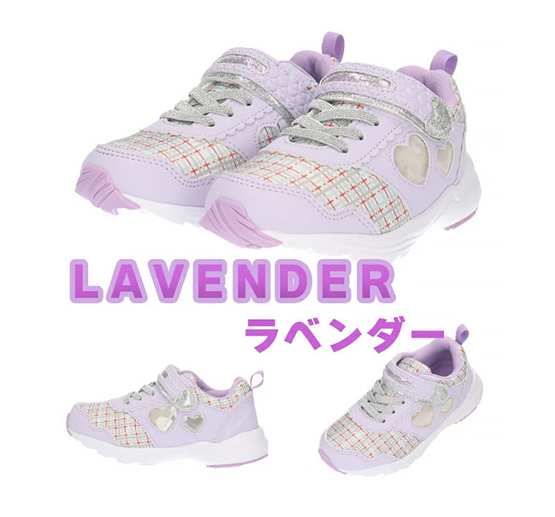 スニーカー キッズ 女の子 靴 子供 女児 子ども 光る 光るスニーカー むらさき ベージュ 16cm 17cm 18cm 19cm 通学 子供用 ジュニア 小学生 かわいい 通学靴 登校 (送料無料) (取寄せ)