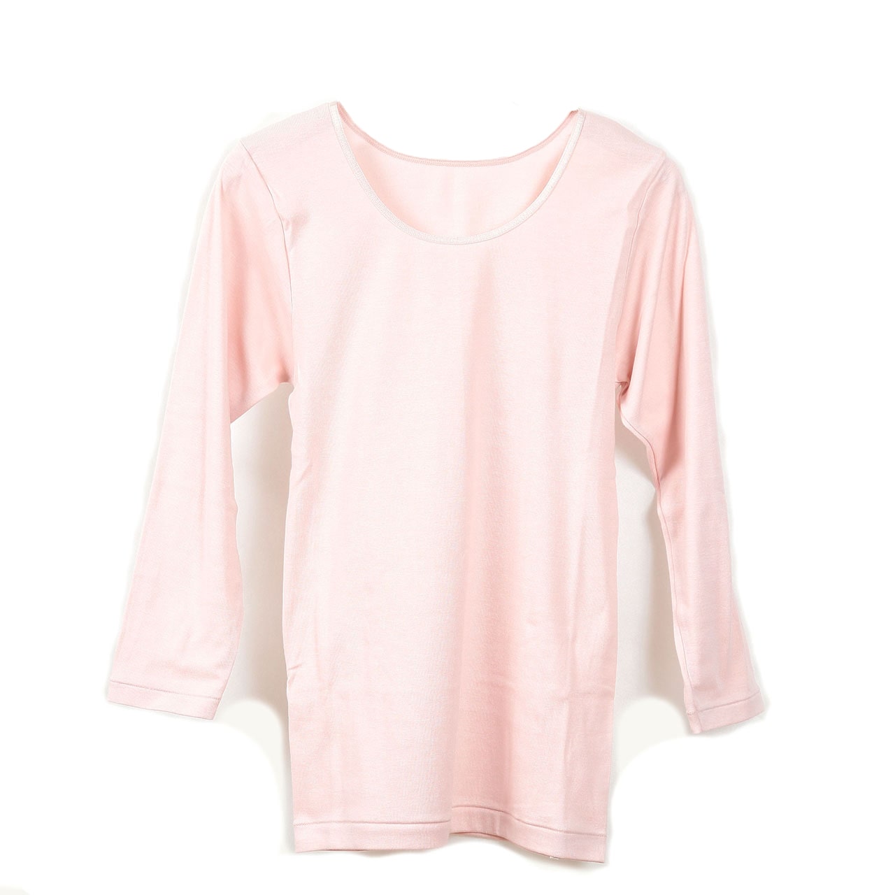 満足 綿100% インナー 長袖 レディース 8分袖シャツ M~LL 下着 コットン 綿 保湿 白 黒 無地 女性 婦人 肌着 8分袖 シンプル 福助