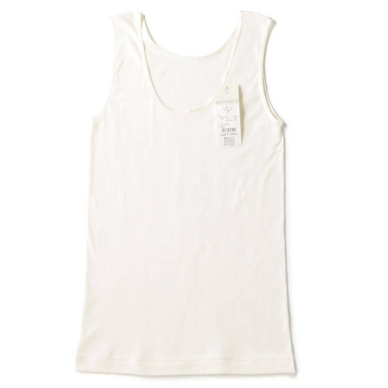 福助 満足 タンクトップ 綿100% レディース M~LL 下着 インナー コットン 綿 肌着 白 黒 インナーシャツ 無地 婦人 女性 日本製 (在庫限り)