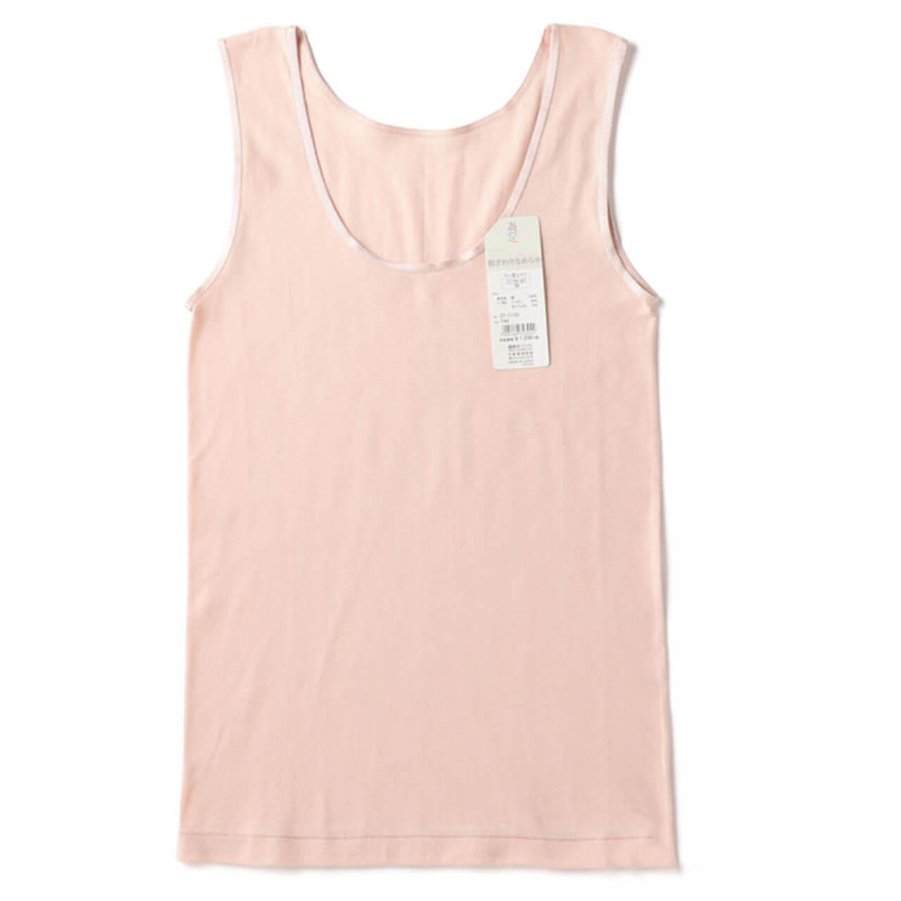 福助 満足 タンクトップ 綿100% レディース M~LL 下着 インナー コットン 綿 肌着 白 黒 インナーシャツ 無地 婦人 女性 日本製 (在庫限り)