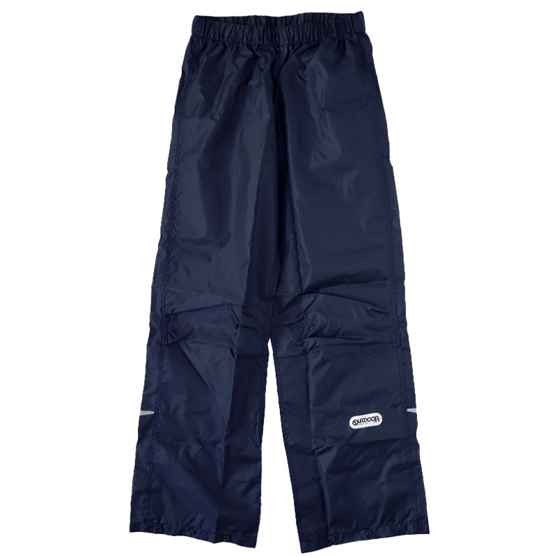 レインパンツ キッズ レインコート パンツ 男の子 カッパ 子供 OUTDOOR 130 140 150 子ども 子供用 雨具 ズボン ジュニア 小学校 小学生 はっ水 撥水 かっこいい 携帯用 通学 反射材