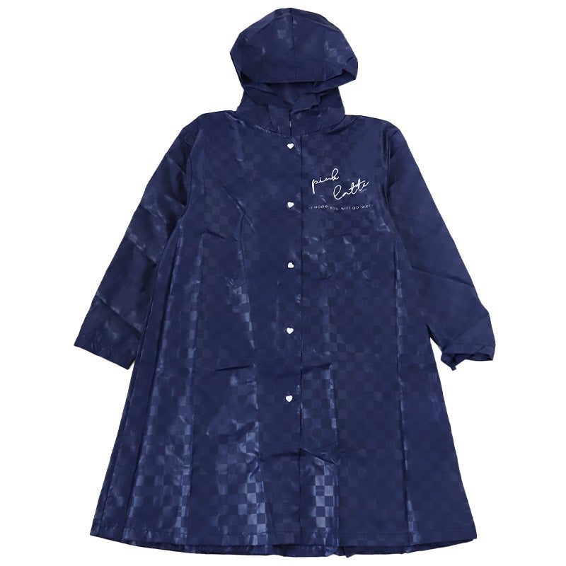 レインコート キッズ ランドセル対応 女の子 カッパ 子供 PINK latte 140 150 160 子ども 子供用 雨具 お名前 通学 かわいい おしゃれ 小学校 小学生 ピンク 紺 紫 水色