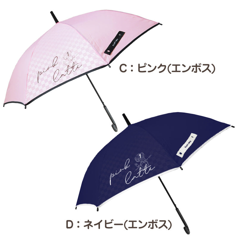 傘 子供用 キッズ 女の子 小学生 子供 かわいい 女子 くすみカラー 58cm 女児 女の子 軽量 ねこ 雨具 丈夫 水色 紫 おしゃれ ロゴ スクール 小学校 学校 紺 薄紫