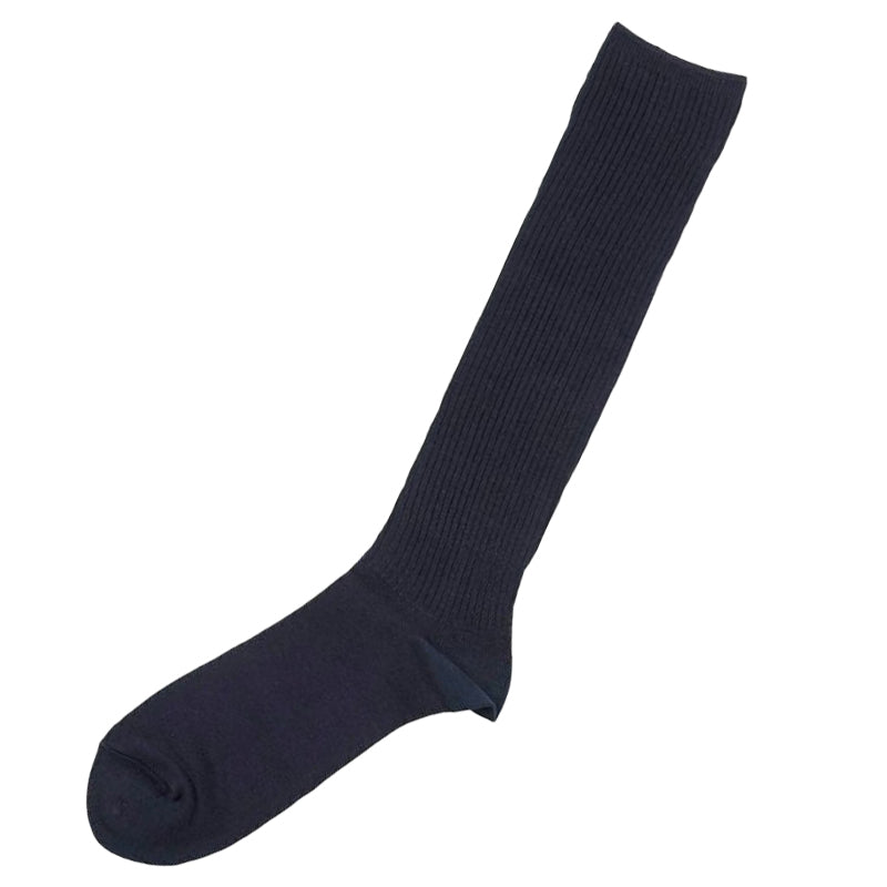 満足 吸湿発熱ハイソックス メンズ 綿混 24-26cm 靴下 ビジネス 紳士 男性 あったか 冬 吸湿発熱 無地 リブ フクスケ