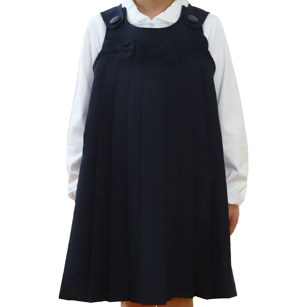 ジャンスカ ワンピース キッズ ジャンパースカート プリーツ 100cm~130cm (入園 入学 お受験 学校用 冠婚葬祭 発表会 100 110 120 130 子供服 女の子 フォーマル) (在庫限り)