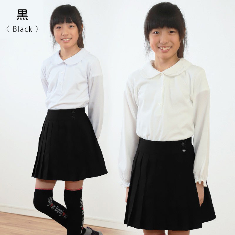 キュロットスカート 制服 プリーツスカート 学生服 女子 130cmA~170cmB (無地プリーツキュロット ユニフォーム 制服 入学 お受験 学校用 通学 冠婚葬祭)