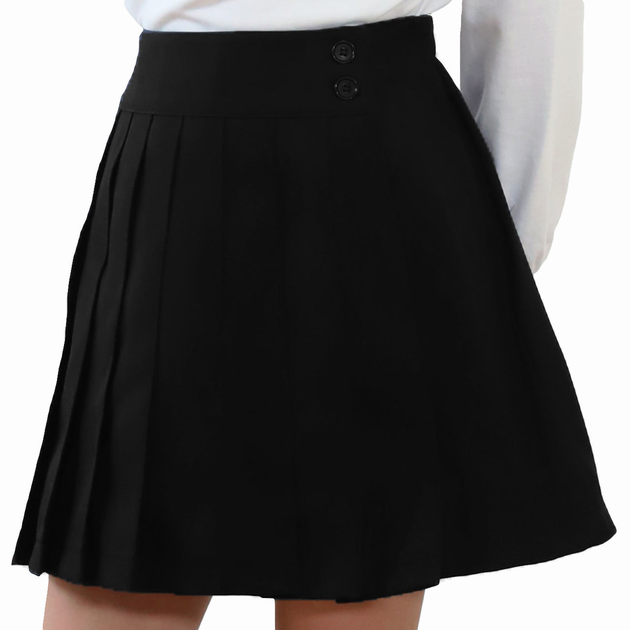 キュロットスカート 制服 プリーツスカート 学生服 女子 130cmA~170cmB (無地プリーツキュロット ユニフォーム 制服 入学 お受験 学校用 通学 冠婚葬祭)