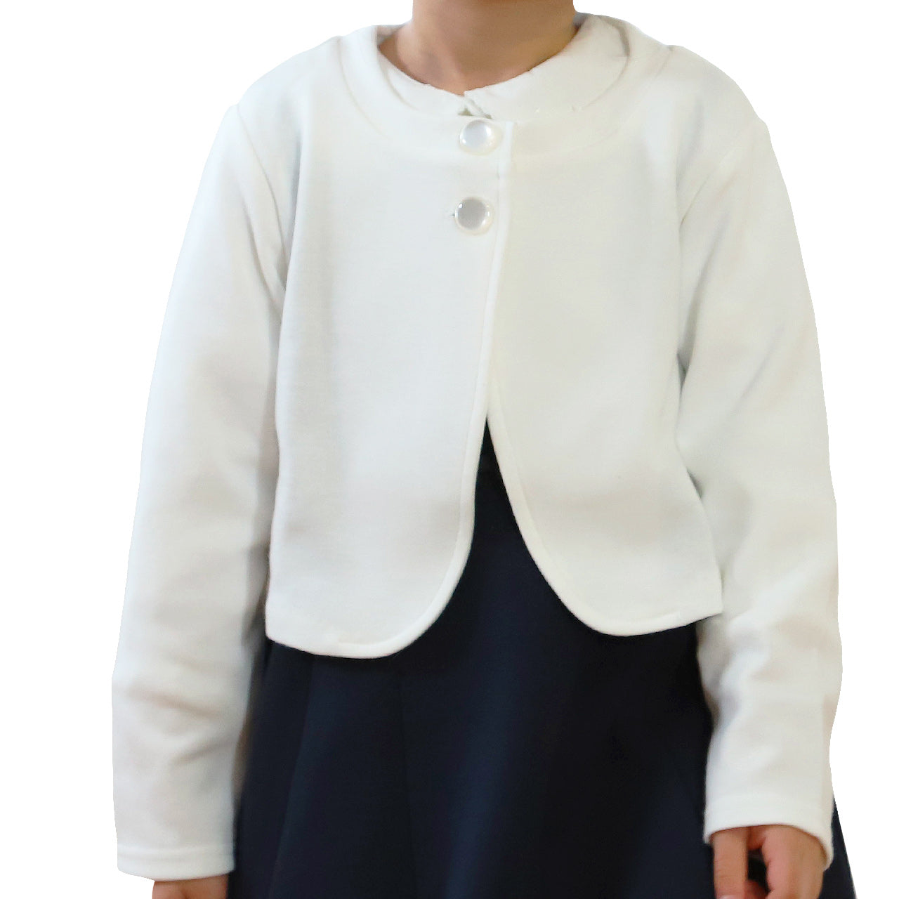 キッズ ボレロ フォーマル 女の子 ジャケット 110cm~130cm 入園 準備 入学 お受験 子供服 学校用 発表会 冠婚葬祭 女子 女児 スクール 110 120 130