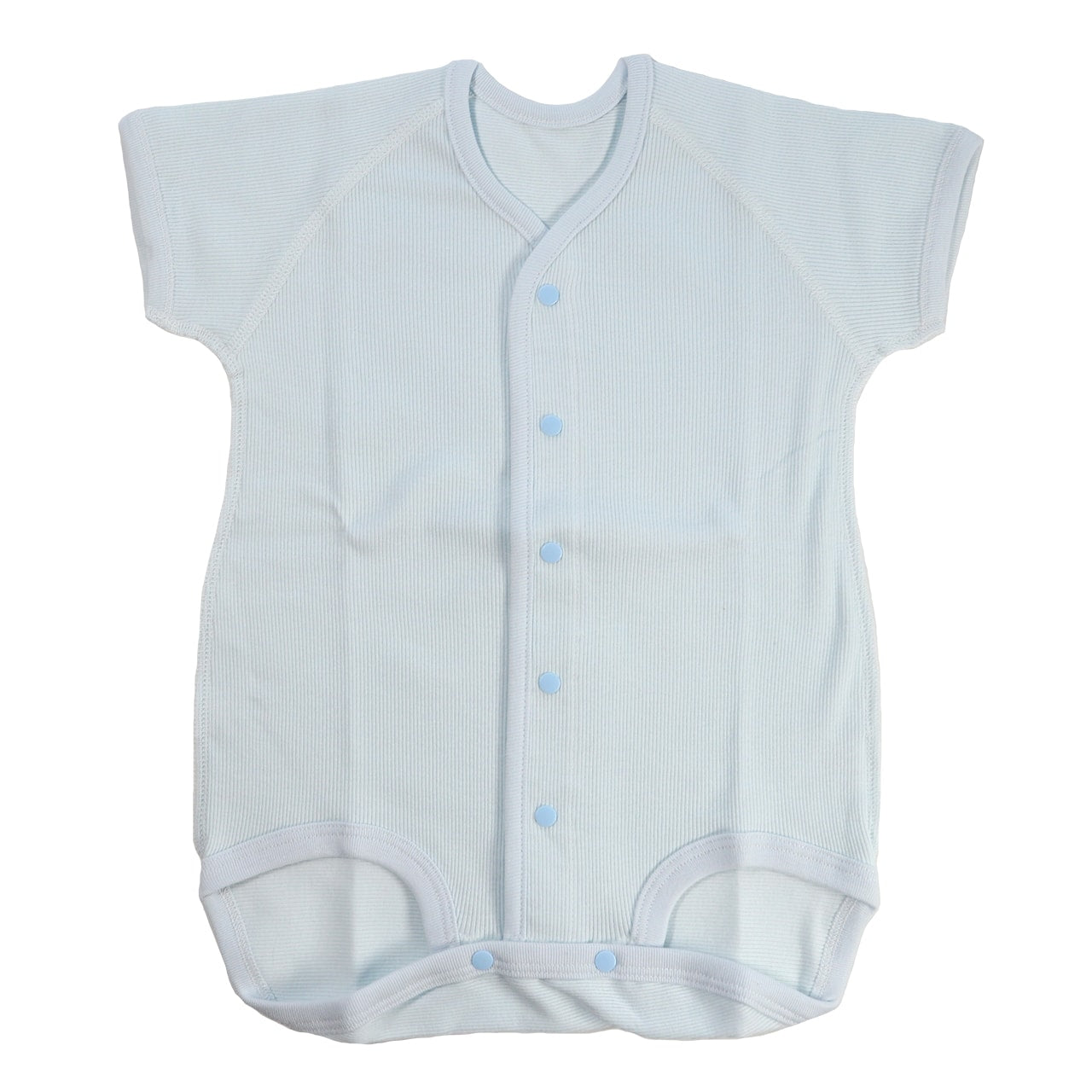 ロンパース 肌着 新生児 前開き 半袖 綿100% リブ 日本製 60-75cm~90-100cm 男の子 女の子 コットン 出産準備 出産祝い ベビー服 ベビー 用品 赤ちゃん 乳児 下着 ギフト プレゼント 60cm 70cm 80cm