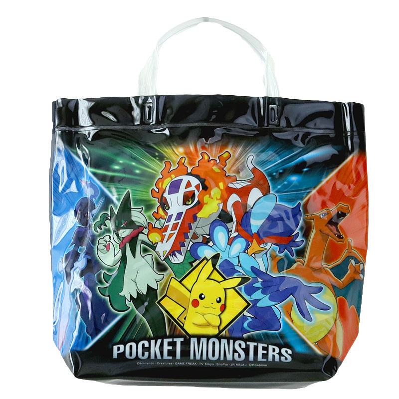 ポケットモンスター プールバッグ 手提げバッグ ポケモン ピカチュウ ニャオハ 約36×29×10cm ビーチバッグ ビニールバッグ スイムバッグ ショルダー 子供 水泳 水着入れ スポーツ サブバッグ 手提げ (在庫限り)
