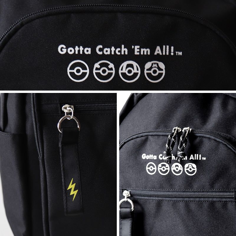 ポケットモンスター リュック リュックサック ポケモン ピカチュウ デイバッグ 約28×43×16cm 子供 レディース メンズ キッズ 大人 黒 学童 塾 おしゃれ かわいい (送料無料)