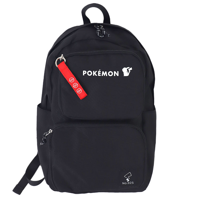 ポケモン リュック リュックサック 黒 ポケットモンスター ピカチュウ カビゴン デイバッグ 約28×43×16cm 子供 レディース メンズ キッズ 大人 シンプル 学童 塾 おしゃれ かわいい (送料無料)