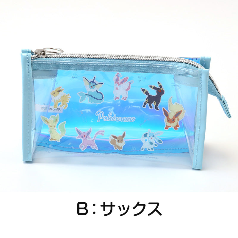 オーロラ ポーチ ポケモン キャラクター 透明 約190×120×60mm クリアポーチ 小物入れ ポーチ おしゃれ コスメ入れ 化粧ポーチ 自立 ペン入れ ペンケース 文房具 収納 持ち運び 男の子 女の子 プレゼント (在庫限り)