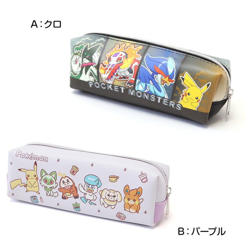 ポーチ スクエアポーチ ポケモン キャラクター 約185×60×55mm 小物入れ ポーチ おしゃれ コスメ入れ 化粧ポーチ 自立 ペン入れ ペンケース 文房具 ミニ財布 小銭入れ 収納 持ち運び 男の子 女の子 プレゼント (在庫限り)