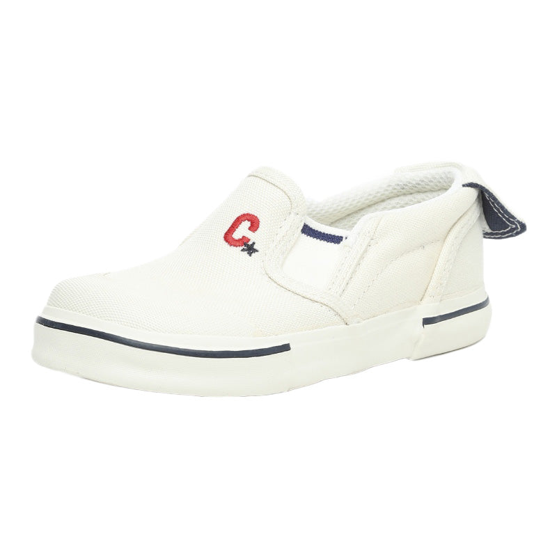 キッズスニーカー 通園 通学 子供 白 紺 学校 子供靴 ムーンスター 14cm~21cm CR ST14 moonstar 保育園 幼稚園 小学校 通学履き 抗菌防臭 撥水 (取寄せ)