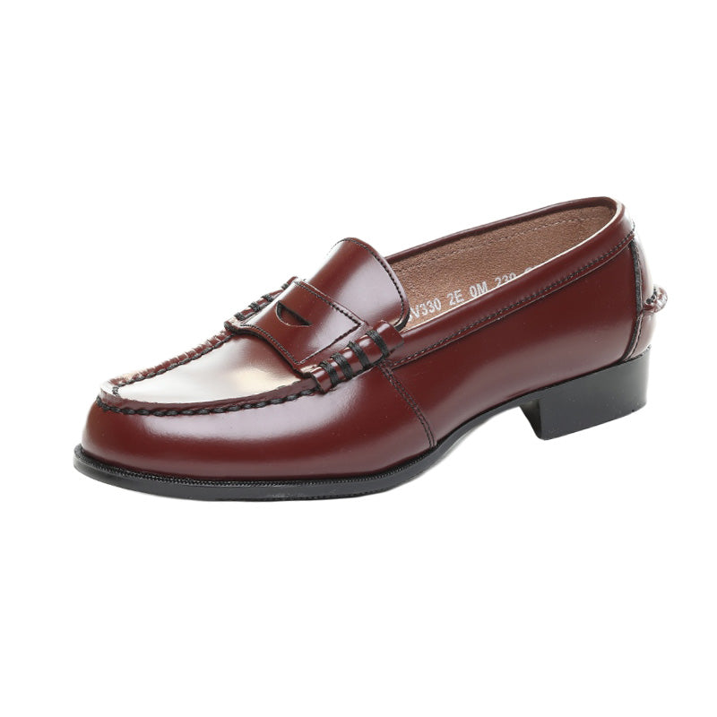 ローファー 本革 女子 レディース 学生靴 通学靴 通学履き 外履き スクール 21cm~26.5cm ムーンスター BV330 moonstar ブラック ブラウン 学校 中学校 高校 ジュニア 靴 2E 3E 冠婚葬祭 (送料無料) (取寄せ)