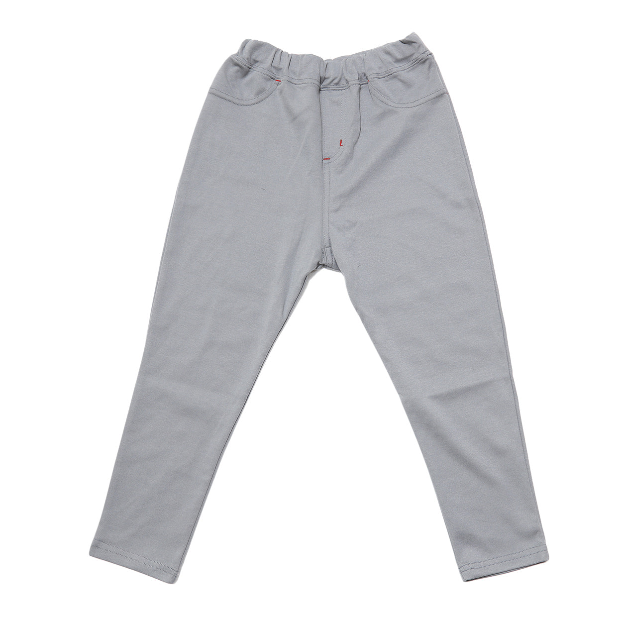 キッズ ストレッチパンツ ロング 無地 フィット のびる 動きやすい スキニー 綿素材 ジュニア 腰ゴム 110~130cm (子供服 男の子 女の子 ズボン ボトムス 伸縮性 伸び縮み 綿混 おでかけ 110 120 130) (在庫限り)
