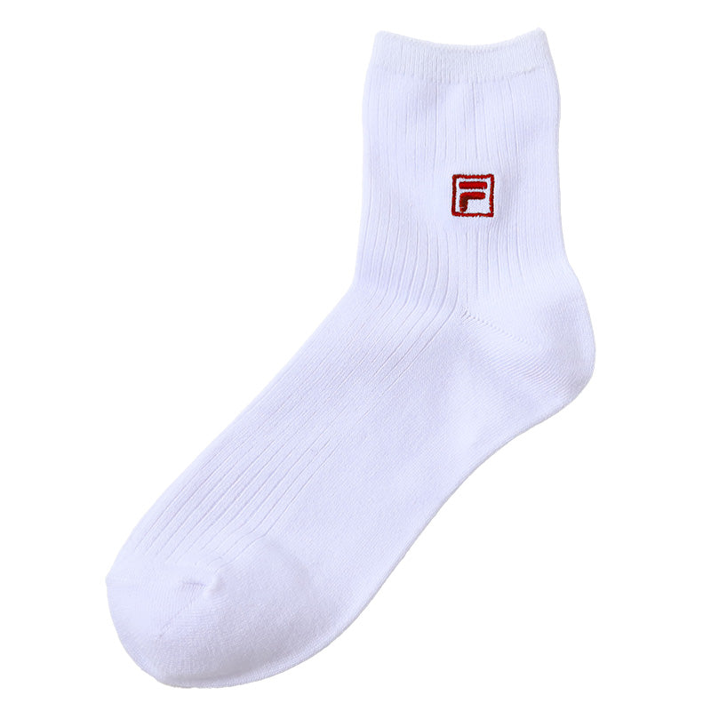 靴下 ショートソックス ソックス レディース スクールソックス 通学 23-25cm (フィラ 14cm丈 白 紺 黒 学生 クルー 小学生 中学生 学校 子供 キッズ ジュニア) (在庫限り)