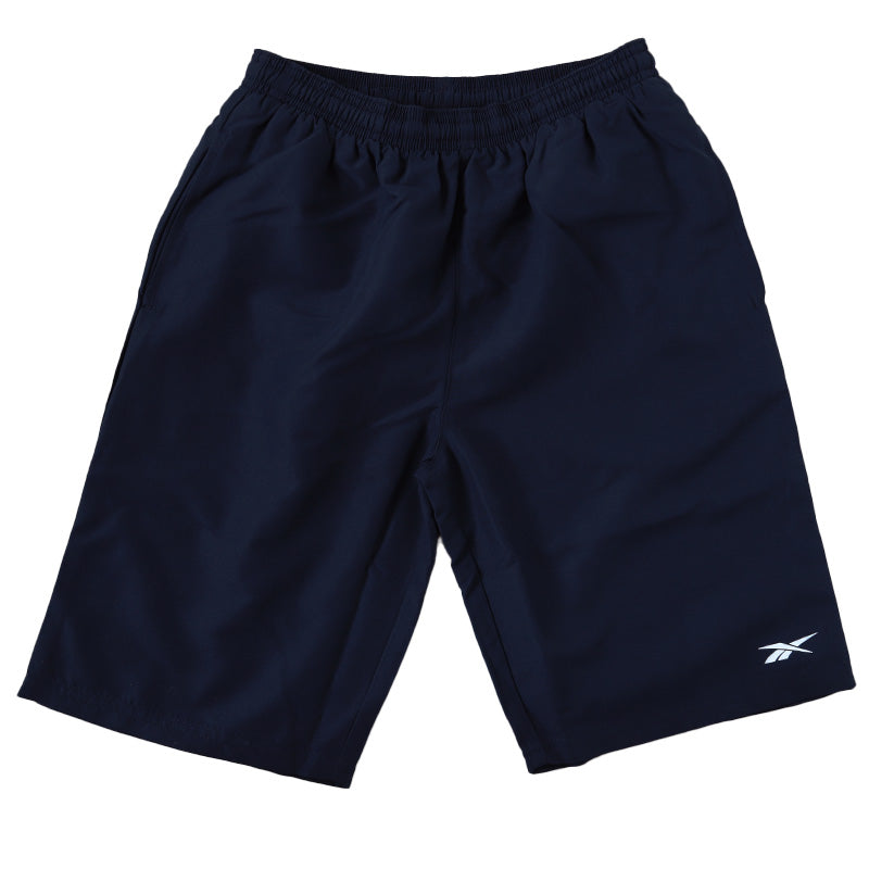 スクール水着 男の子 サーフパンツ キッズ シンプル Reebok 130cm~170cm ミドル丈 水泳 海 プール 男児 男子 ジュニア 海パン 黒 紺 (在庫限り)
