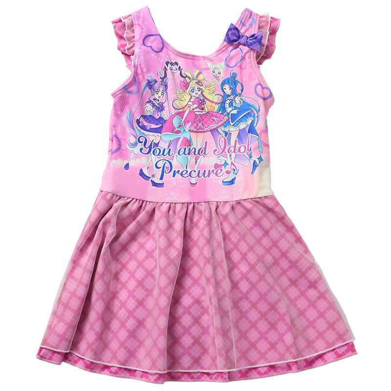 プリキュア 水着 女の子 キッズ ワンピース水着 100 110 120cm 子供 女児 子ども 100 110 120 水泳 プール キミとアイドルプリキュア (送料無料)
