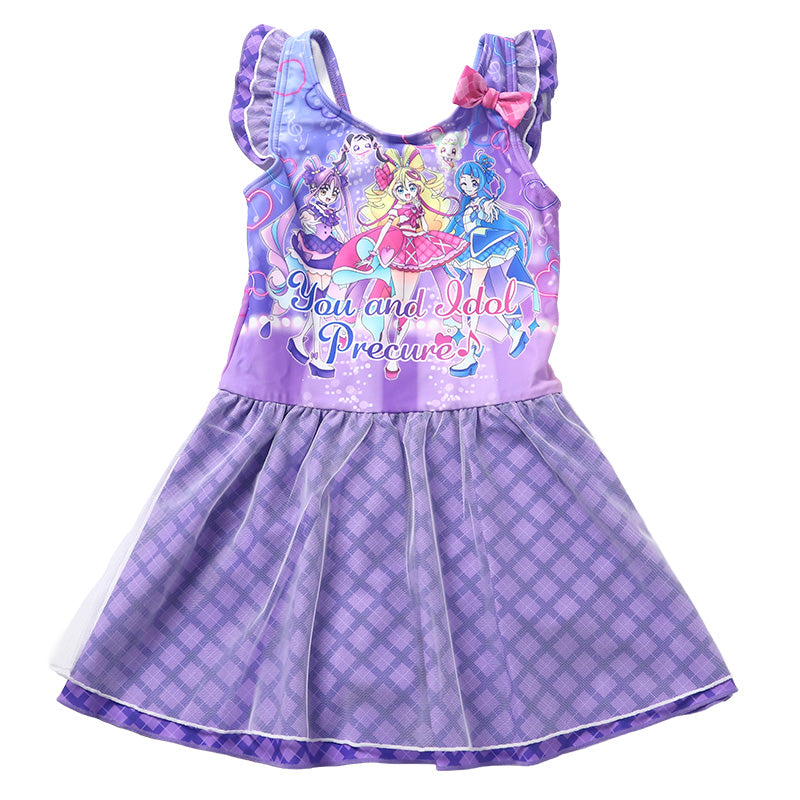 プリキュア 水着 女の子 キッズ ワンピース水着 100 110 120cm 子供 女児 子ども 100 110 120 水泳 プール キミとアイドルプリキュア (送料無料)
