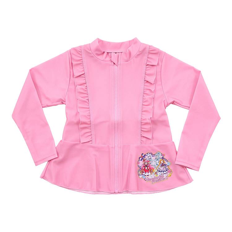 プリキュア ラッシュガード キッズ 女の子 水着 わんだふるぷりきゅあ! プール 海 水泳用品 100cm~120cm 子供 子ども 100 110 120 水泳 アウター 水遊び (在庫限り)