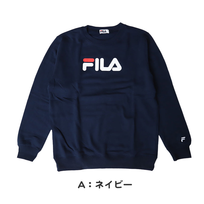 レディース トレーナー 裏起毛 スウェット シャツ 冬 長袖 FILA フィラ M~LL トップス 女性 女子 冬服 暖かい あったか ロゴ カジュアル シンプル (在庫限り)