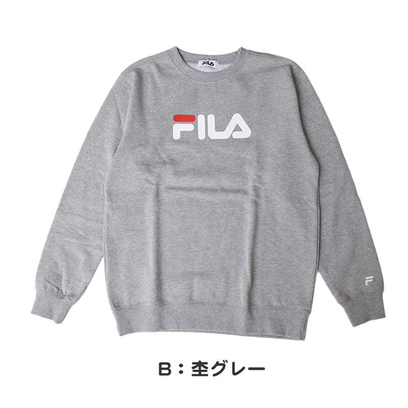 レディース トレーナー 裏起毛 スウェット シャツ 冬 長袖 FILA フィラ M~LL トップス 女性 女子 冬服 暖かい あったか ロゴ カジュアル シンプル (在庫限り)